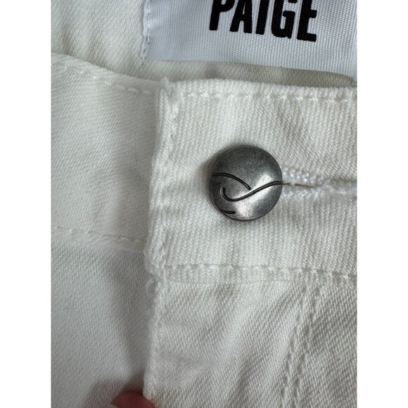 Paige Womens Cream Denim Shorts Size 28 NWT 98% Cotton 2% Spandex Premium Qualit - Picture 10 of 12